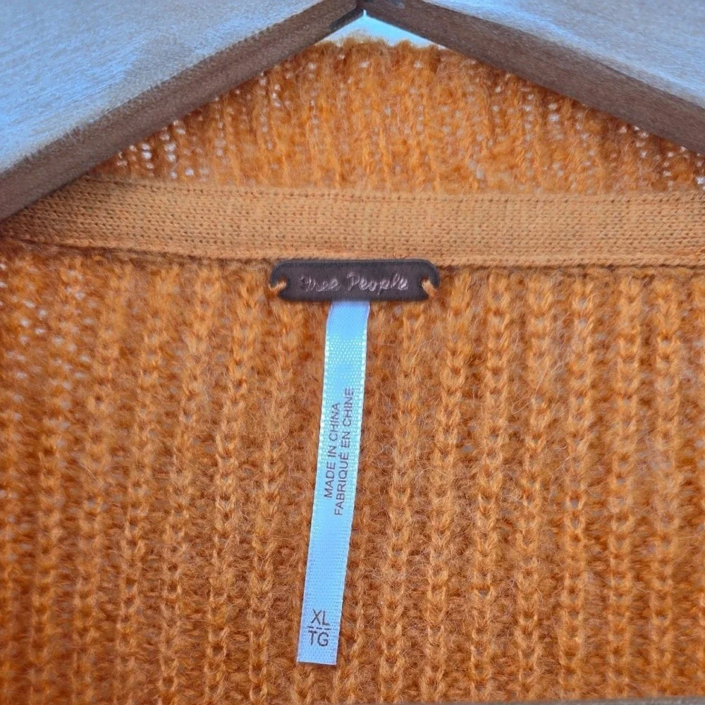 Free People Sweater Womens XL Multi‎ Easy Street Colorblock Ribbed Wool Blend